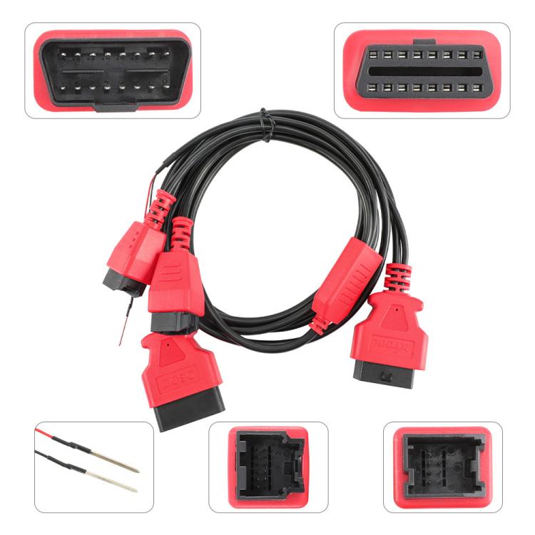 Xtool FCA 12+8 Connector Cable Adapter For Chry(Black Red) - Code Readers & Scan Tools by Xtool | Online Shopping UK | buy2fix