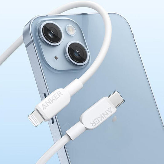 ANKER 310 Fast Charging PD Cable PVC Material Type-C to 8 Pin Fast Charging Cable, Color: White 0.9m - 2 in 1 Cable by ANKER | Online Shopping UK | buy2fix