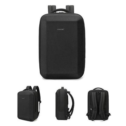 Tigernu T-B9152A 15.6-inch Men Hardshell Waterproof Backpack with Dry/Wet Separated Compartment & Air-Cushioned Shockproof Laptop Sleeve(Black) - Backpack by Tigernu | Online Shopping UK | buy2fix