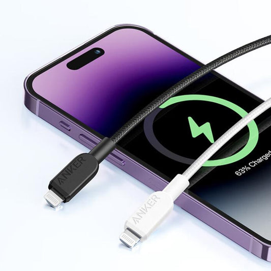 ANKER MFi Type-C To 8 Pin Fast Charging Braided Cable, Color: 1.8m Black - MFI Cable by ANKER | Online Shopping UK | buy2fix