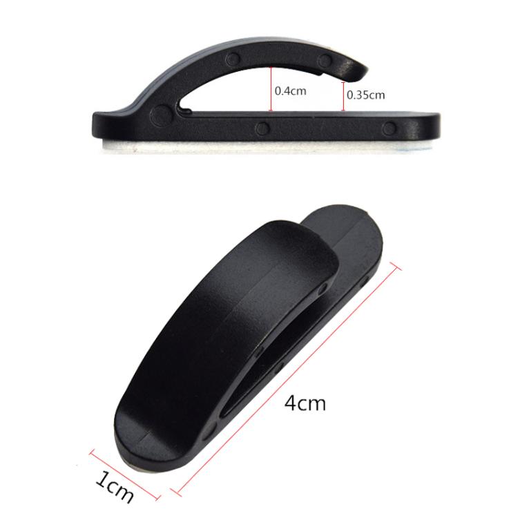 4pcs / Set Multifunctional Simple Hidden Car Seat Sticky Hooks(Black) - Auto Fastener & Clips by buy2fix | Online Shopping UK | buy2fix