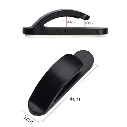 4pcs / Set Multifunctional Simple Hidden Car Seat Sticky Hooks(Black) - Auto Fastener & Clips by buy2fix | Online Shopping UK | buy2fix