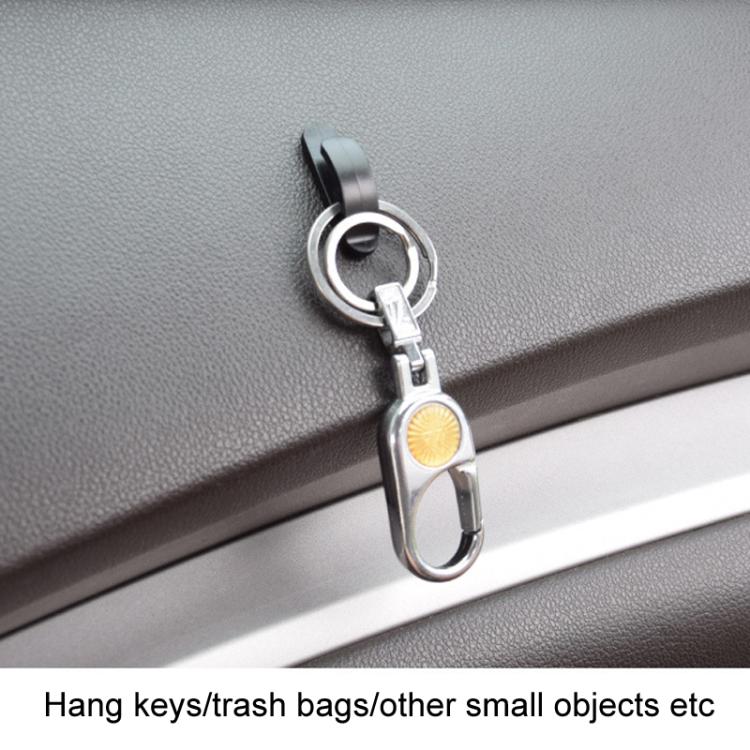 4pcs / Set Multifunctional Simple Hidden Car Seat Sticky Hooks(Black) - Auto Fastener & Clips by buy2fix | Online Shopping UK | buy2fix