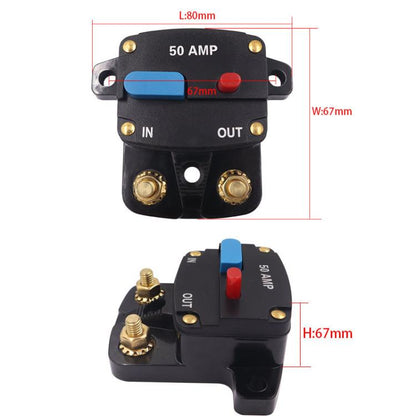 80A Car Audio Recovery Fuse Switch Current Short Circuit Overload Protection Circuit Breaker - Fuse by buy2fix | Online Shopping UK | buy2fix