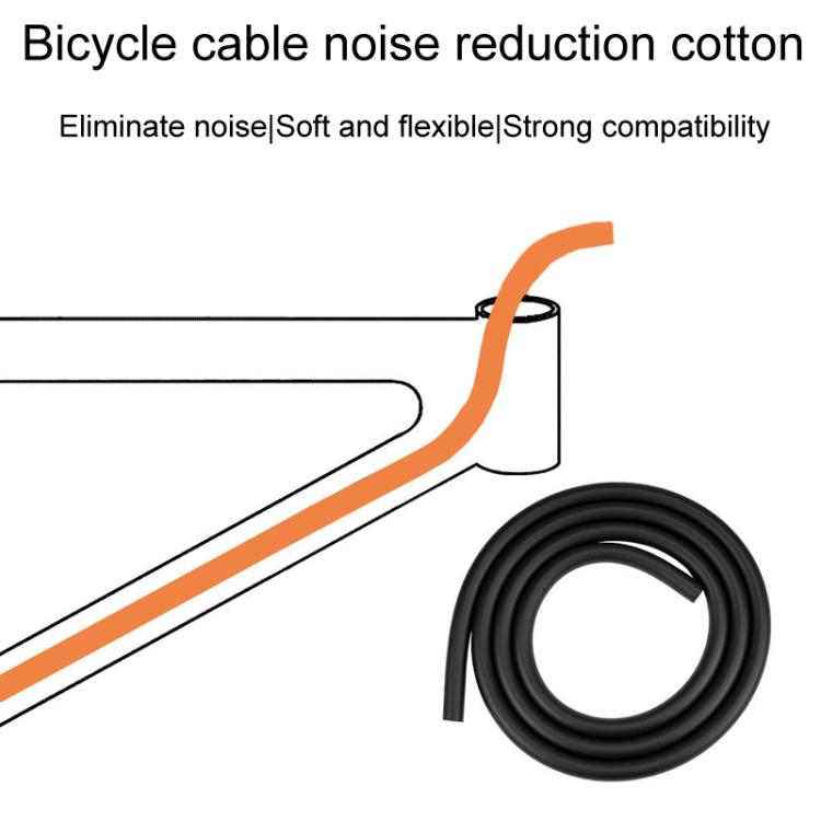 2pcs ZTTO 1.5m Bicycle Brake Shifter Cable Anti-Rattle Soundproof Foam Tube(Orange) - Bicycle Brake Parts by ZTTO | Online Shopping UK | buy2fix