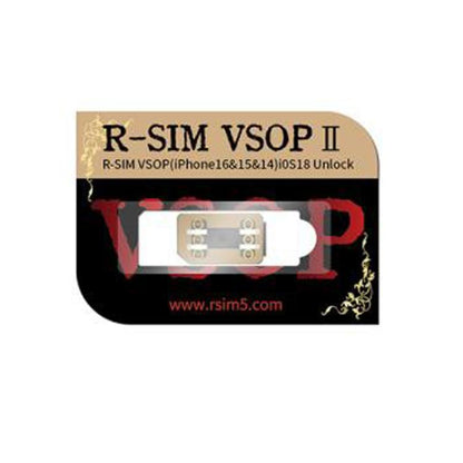 R-SIM VSOP 2 SIM Unlock Chip with SED/MEP Mode for iPhone 13-16 Dual SIM Models - Unlock SIM Card by buy2fix | Online Shopping UK | buy2fix