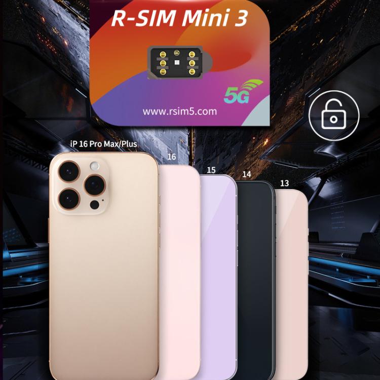 R-SIM Mini 3 SIM Unlock Chip For iPhone 13-16 Dual SIM Models - Unlock SIM Card by buy2fix | Online Shopping UK | buy2fix