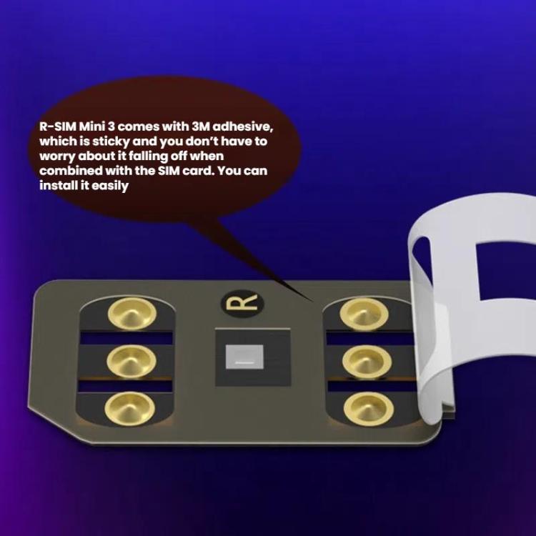 R-SIM Mini 3 SIM Unlock Chip For iPhone 13-16 Dual SIM Models - Unlock SIM Card by buy2fix | Online Shopping UK | buy2fix