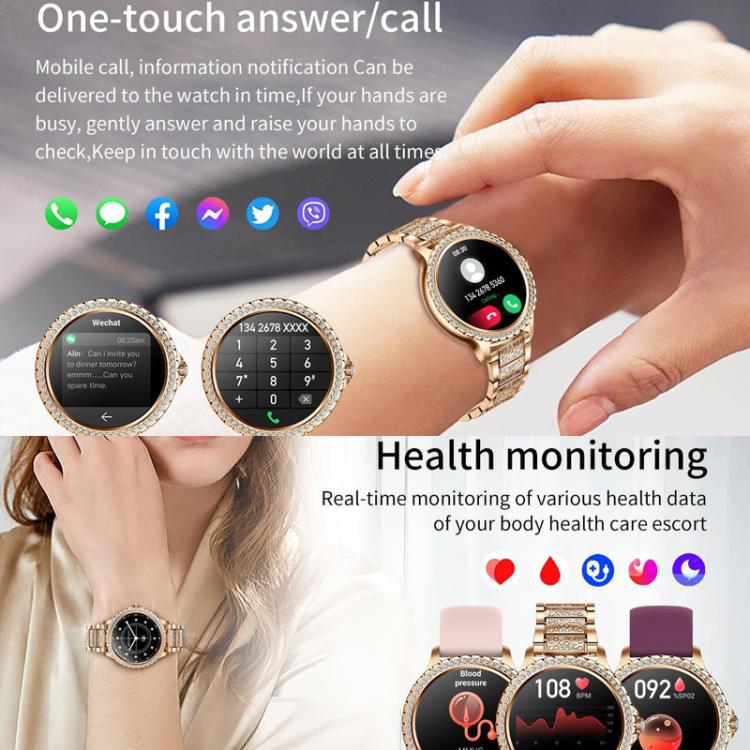 Bluetooth Calling AI Voice Assistant Life Waterproof Sports Smartwatch, Color: Silver Mesh Strap+Silicone Strap - Smart Watches by buy2fix | Online Shopping UK | buy2fix