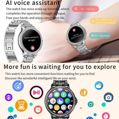 Bluetooth Calling AI Voice Assistant Life Waterproof Sports Smartwatch, Color: Silver Rough Steel Strap+Gray Silicone Strap - Smart Watches by buy2fix | Online Shopping UK | buy2fix