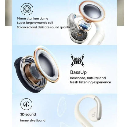 ANKER A3872 Soundcore AeroFit Open Comfort Wear Wireless Bluetooth Earphones(Blue) - Bluetooth Earphone by ANKER | Online Shopping UK | buy2fix