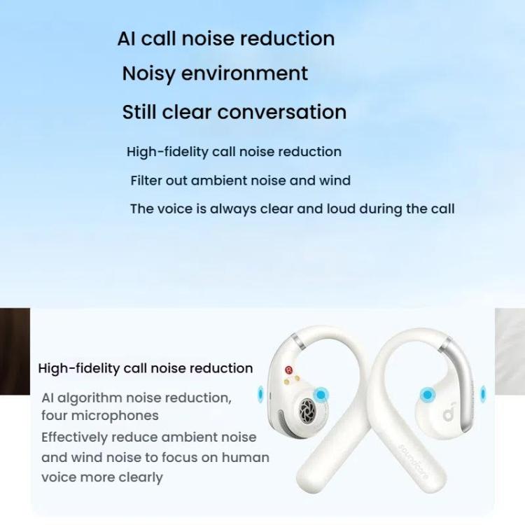 ANKER A3872 Soundcore AeroFit Open Comfort Wear Wireless Bluetooth Earphones(Blue) - Bluetooth Earphone by ANKER | Online Shopping UK | buy2fix