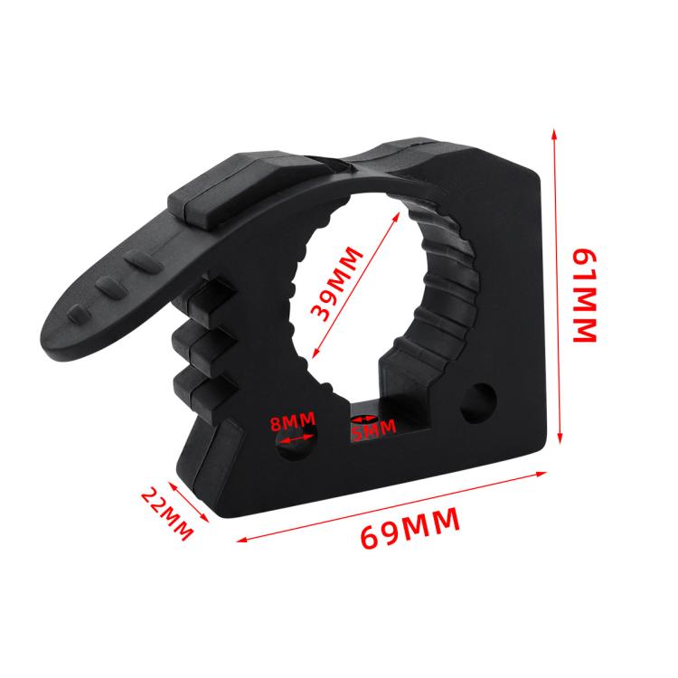 Car Quick-Fix Adjustable Rubber Clip Installation Clamp, Specification: 2 Red 2 Black - Marine Accessories & Parts by buy2fix | Online Shopping UK | buy2fix