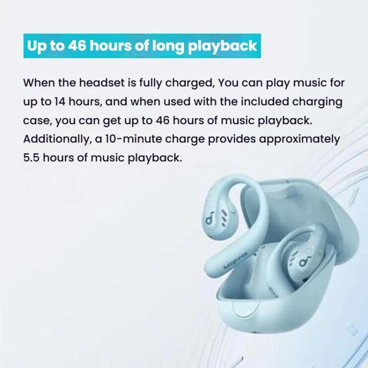 ANKER A3871 Soundcore AeroFit Pro Noise Reduction HD Sound Quality Bone Conduction Wireless Bluetooth Earphones(Purple) - Bluetooth Earphone by ANKER | Online Shopping UK | buy2fix