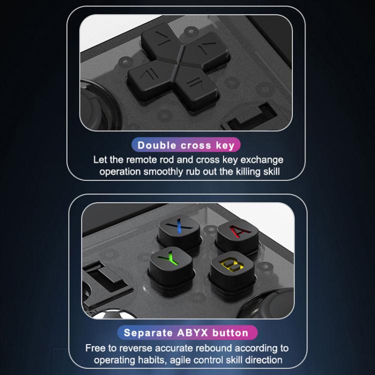 Portable Open Source GBA/FC Arcade Handheld Game Console, Size: 128G(Transparent Black) - Pocket Console by buy2fix | Online Shopping UK | buy2fix