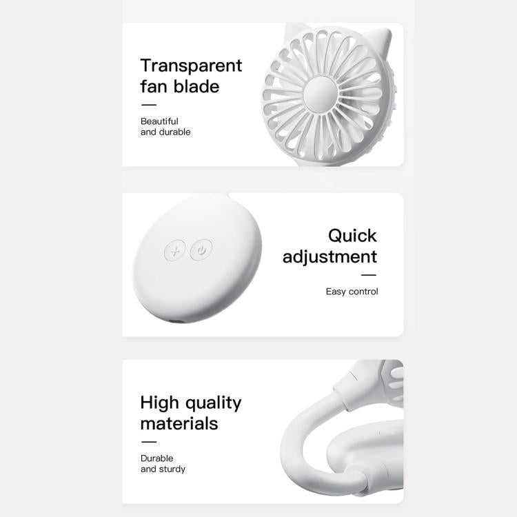 Mini Suction Cup Fan USB Rechargeable Desktop Portable Folding Fan(Yellow) - Electric Fans by buy2fix | Online Shopping UK | buy2fix