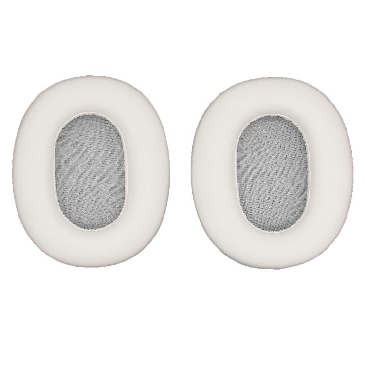 For Edifier W830NB 1pair Bluetooth Headset Leather Sponge Cover Earmuffs(White) - Earmuff & Pad by buy2fix | Online Shopping UK | buy2fix