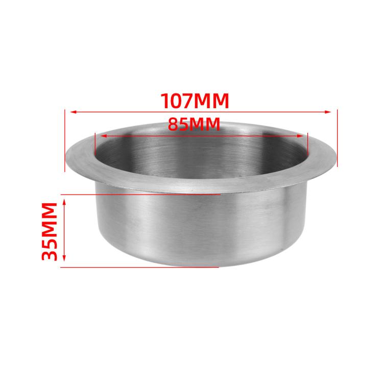 Car Yacht Stainless Steel Modified Cup Holder, Size: A Type 201 Straight Edge 35MM - Car Drink Holders by buy2fix | Online Shopping UK | buy2fix