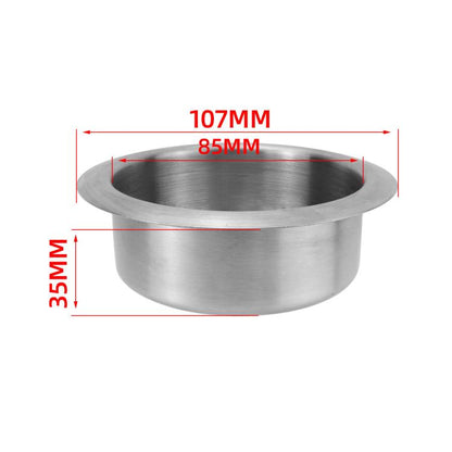 Car Yacht Stainless Steel Modified Cup Holder, Size: A Type 201 Straight Edge 35MM - Car Drink Holders by buy2fix | Online Shopping UK | buy2fix
