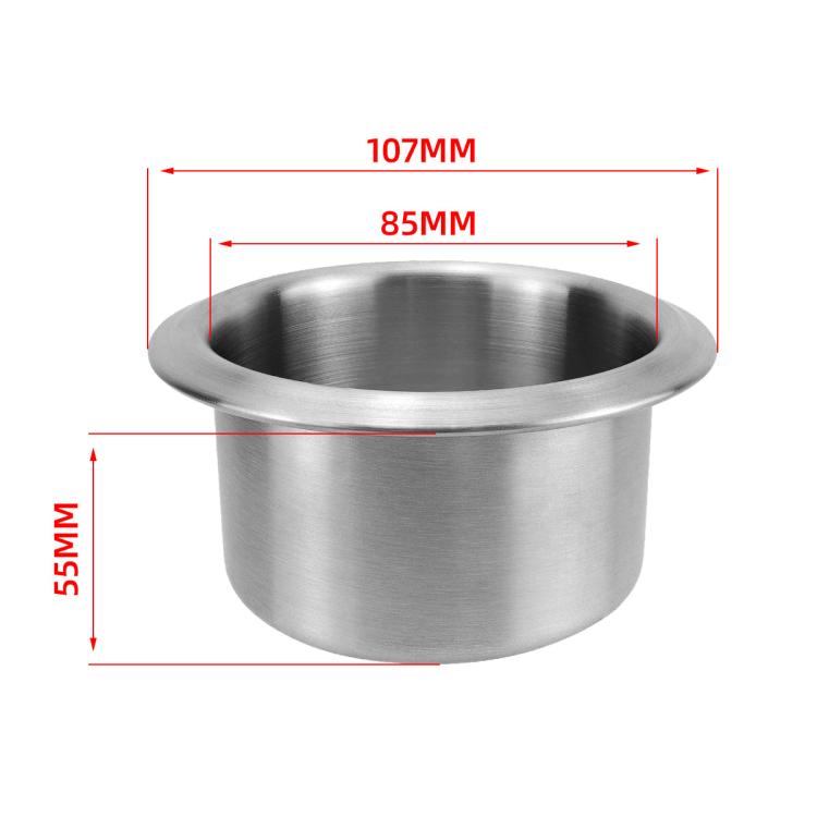 Car Yacht Stainless Steel Modified Cup Holder, Size: B Type 201 Curled Edge 55MM - Car Drink Holders by buy2fix | Online Shopping UK | buy2fix