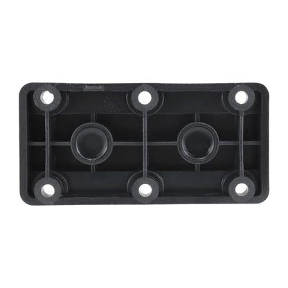 600A RV Yacht Copper Bolt 4 Stud Heavy Duty Busbar Terminal, Color: Black Single - Fuse by buy2fix | Online Shopping UK | buy2fix