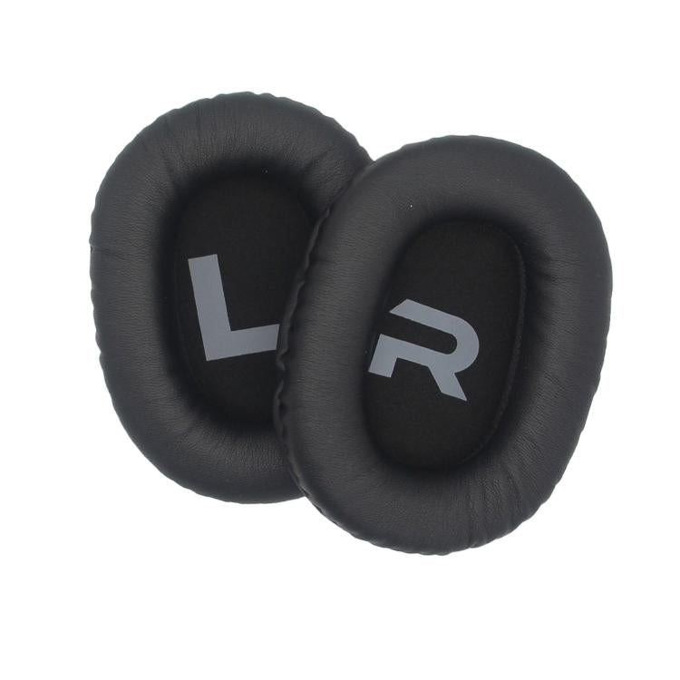 For Somic G936N / G936Pro Commander 1pair Headphones Earmuffs Sponge Covers(Black Leather) - Earmuff & Pad by buy2fix | Online Shopping UK | buy2fix