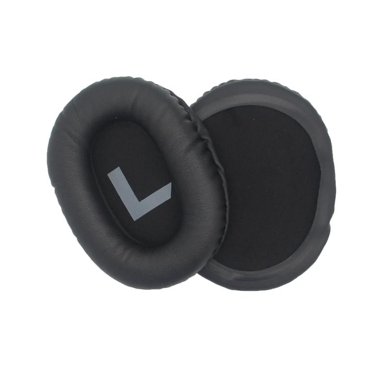 For Somic G936N / G936Pro Commander 1pair Headphones Earmuffs Sponge Covers(Black Leather) - Earmuff & Pad by buy2fix | Online Shopping UK | buy2fix