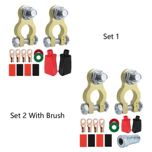 M10 RV Yacht Battery Zinc Alloy Battery Terminal Wiring Clip, Specifications: Set 1 - Booster Cable & Clip by buy2fix | Online Shopping UK | buy2fix
