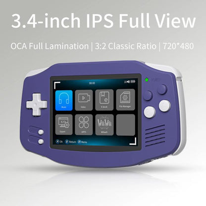 ANBERNIC RG 34XX Handheld Game Console Classic Retro Wireless WIFI Video Gaming Player, Size: Standard + 64G(Indigo) - Pocket Console by ANBERNIC | Online Shopping UK | buy2fix