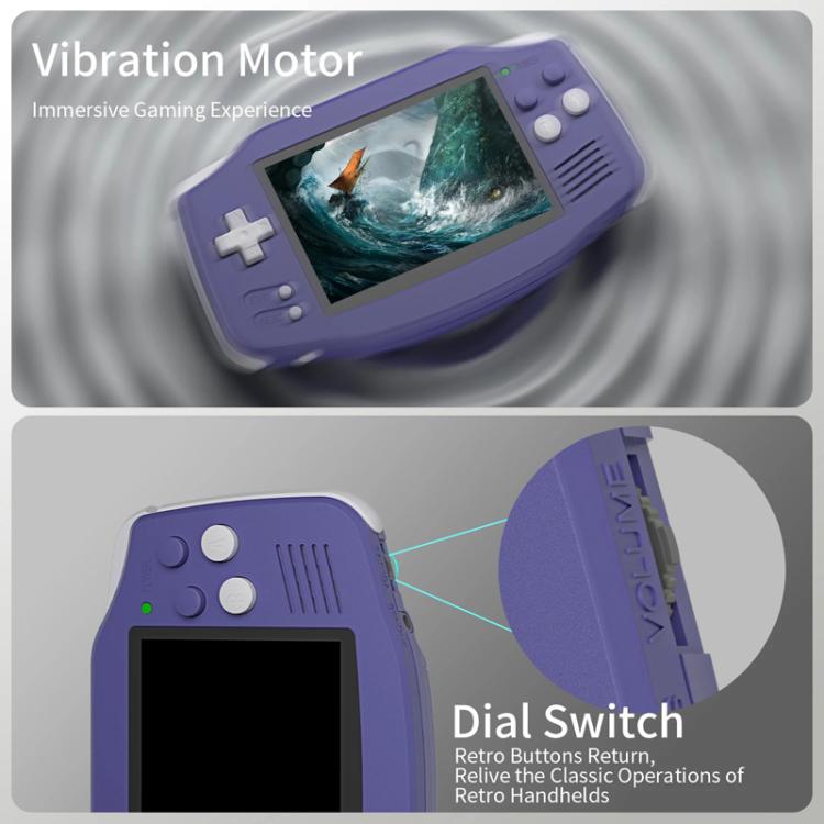 ANBERNIC RG 34XX Handheld Game Console Classic Retro Wireless WIFI Video Gaming Player, Size: Standard + 128G(Indigo) - Pocket Console by ANBERNIC | Online Shopping UK | buy2fix