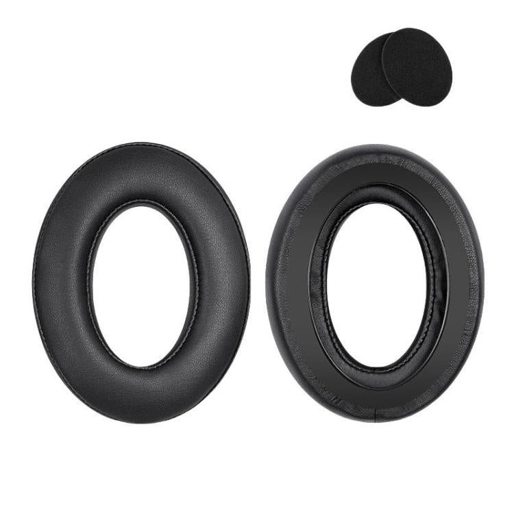 2pcs For Sennheiser HD545 / HD565 / HD580 / HD600 / HD650 Earphone Cover Sponge Earmuffs With Tuning Foam, Material: Protein Leather-Patchwork - Earmuff & Pad by buy2fix | Online Shopping UK | buy2fix