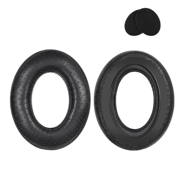 2pcs For Sennheiser HD545 / HD565 / HD580 / HD600 / HD650 Earphone Cover Sponge Earmuffs With Tuning Foam, Material: Lambskin Perforated-Patchwork - Earmuff & Pad by buy2fix | Online Shopping UK | buy2fix