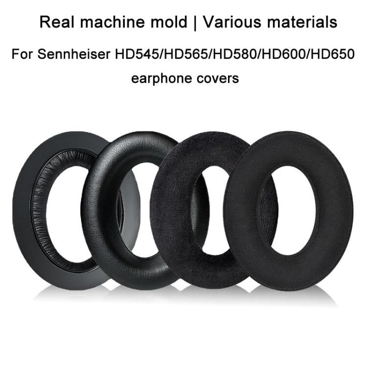 2pcs For Sennheiser HD545 / HD565 / HD580 / HD600 / HD650 Earphone Cover Sponge Earmuffs With Tuning Foam, Material: Flannel - Earmuff & Pad by buy2fix | Online Shopping UK | buy2fix