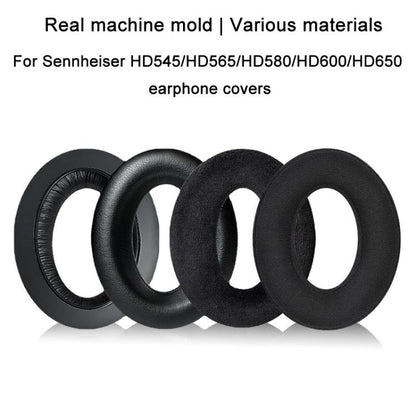 2pcs For Sennheiser HD545 / HD565 / HD580 / HD600 / HD650 Earphone Cover Sponge Earmuffs With Tuning Foam, Material: Flannel - Earmuff & Pad by buy2fix | Online Shopping UK | buy2fix