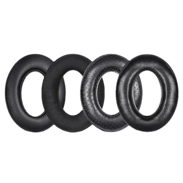 2pcs For Sennheiser HD545 / HD565 / HD580 / HD600 / HD650 Earphone Cover Sponge Earmuffs With Tuning Foam, Material: Protein Leather - Earmuff & Pad by buy2fix | Online Shopping UK | buy2fix