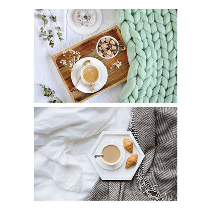 57 x 87cm Double-sided 3D Pattern Photography Background Paper Props(13 Morning Coffee) - Other by buy2fix | Online Shopping UK | buy2fix