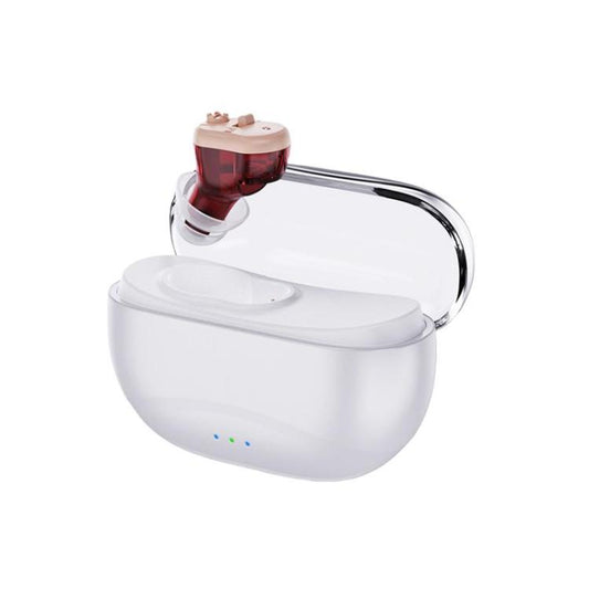 Elderly Hearing Aids In-Ear Sound Amplifier Stand-Alone Sound Collector Invisible Hearing Aids(Red) - Hearing Aids by buy2fix | Online Shopping UK | buy2fix