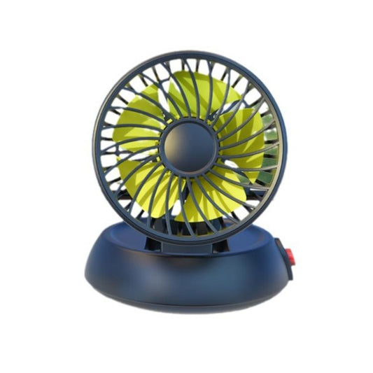 Car Single-head Three-speed Adjustable Folding High-wind Fan(Yellow 12V Cigarette Lighter) - Heating & Fans by buy2fix | Online Shopping UK | buy2fix