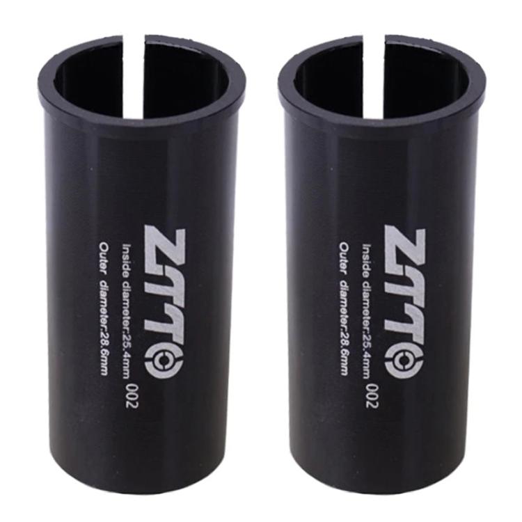 25.4-28.6mm 002 2pcs ZTTO Bicycle Seat Post Conversion Sleeve Reducer Cover(Black) - Others by ZTTO | Online Shopping UK | buy2fix
