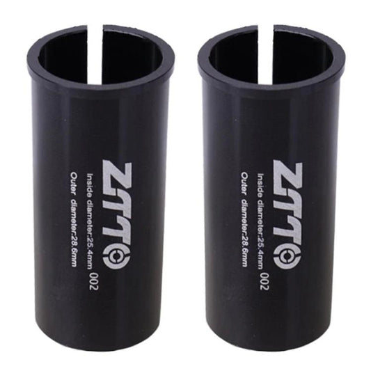 25.4-28.6mm 002 2pcs ZTTO Bicycle Seat Post Conversion Sleeve Reducer Cover(Black) - Others by ZTTO | Online Shopping UK | buy2fix