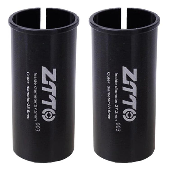 27.2-28.6mm 003 2pcs ZTTO Bicycle Seat Post Conversion Sleeve Reducer Cover(Black)