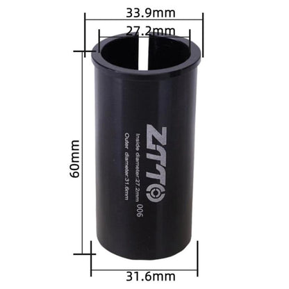 27.2-31.6mm 006 2pcs ZTTO Bicycle Seat Post Conversion Sleeve Reducer Cover(Black) - Others by ZTTO | Online Shopping UK | buy2fix
