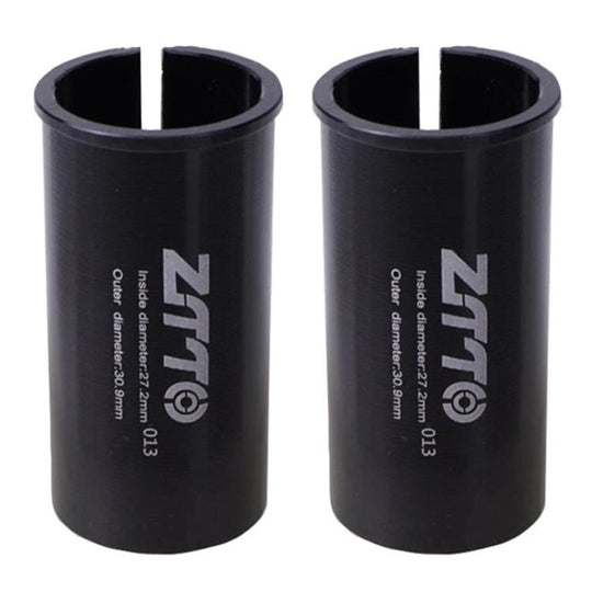 27.2-30.9mm 013 2pcs ZTTO Bicycle Seat Post Conversion Sleeve Reducer Cover(Black)