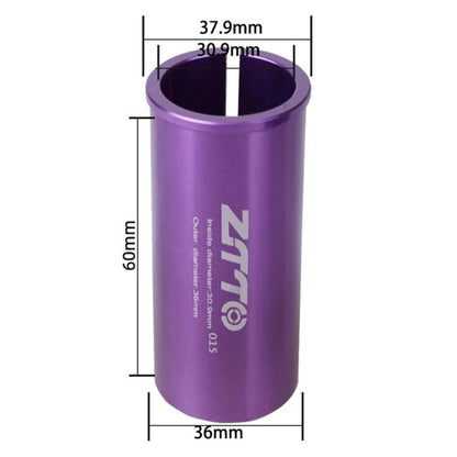 30.9-36mm 015 2pcs ZTTO Bicycle Seat Post Conversion Sleeve Reducer Cover(Purple) - Others by ZTTO | Online Shopping UK | buy2fix