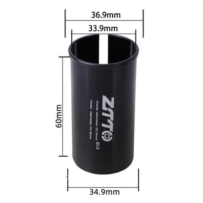 33.9-34.9mm 018 2pcs ZTTO Bicycle Seat Post Conversion Sleeve Reducer Cover(Black) - Others by ZTTO | Online Shopping UK | buy2fix