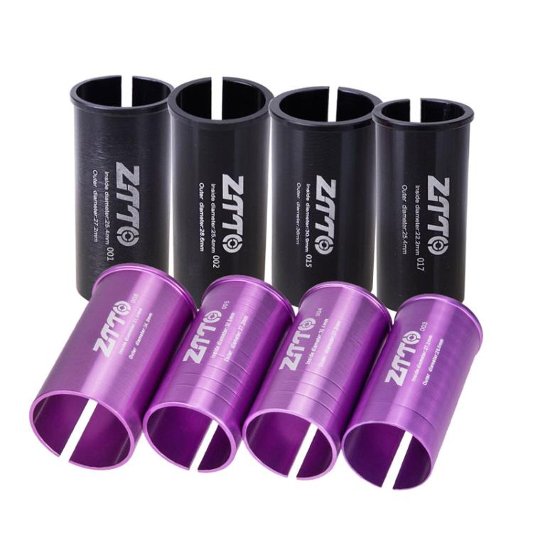 25.4-30.9mm 010 2pcs ZTTO Bicycle Seat Post Conversion Sleeve Reducer Cover(Purple) - Others by ZTTO | Online Shopping UK | buy2fix