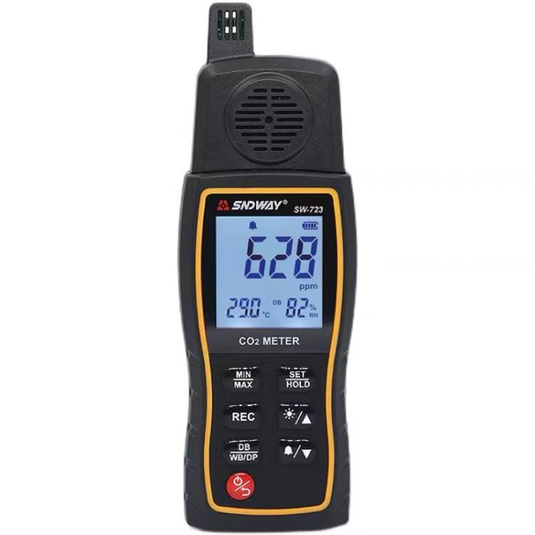 SNDWAY SW-723 Carbon Dioxide Gas Detector Handheld Indoor Household Air CO2 Concentration Alarms - Gas Monitor by SNDWAY | Online Shopping UK | buy2fix