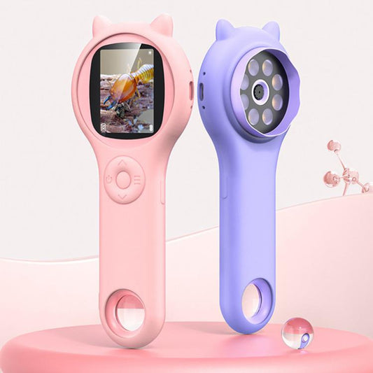 Children Science Experiment Set Microscope Toys(Pink) - Digital Microscope by buy2fix | Online Shopping UK | buy2fix