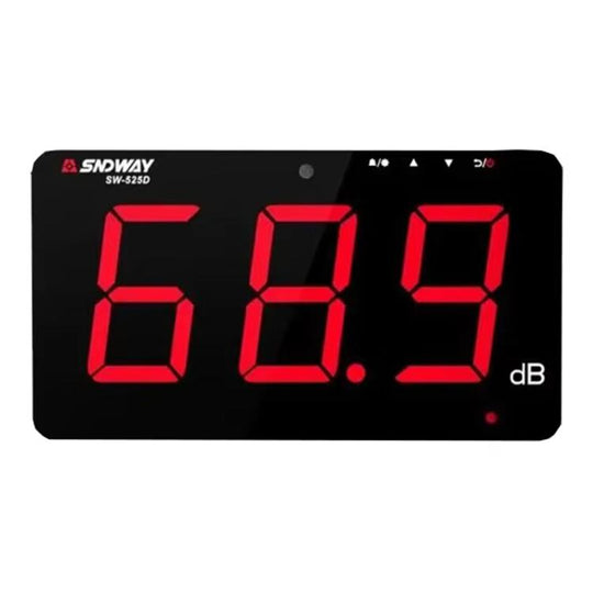 SNDWAY SW-525D 9.6 inch Wall Mounted Decibel Meter Large Screen Environmental Noise Monitor
