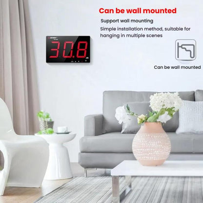 SNDWAY SW-525D 9.6 inch Wall Mounted Decibel Meter Large Screen Environmental Noise Monitor - Light & Sound Meter by SNDWAY | Online Shopping UK | buy2fix